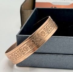 Bakır Bileklik Kalın Otantik Model