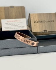 Bakır Bileklik Kadim Sayılar İşlemeli Model