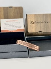 Bakır Bileklik Kadim Sayılar İşlemeli Model