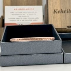 Bakır Bileklik İnce Otantik Model