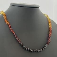 Damla Kehribar Yetişkin Kolyesi