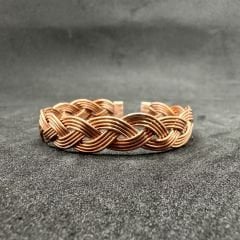 Bakır Bileklik Saç Örgüsü Model