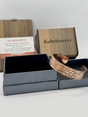 Bakır Bileklik Zeytindalı Model