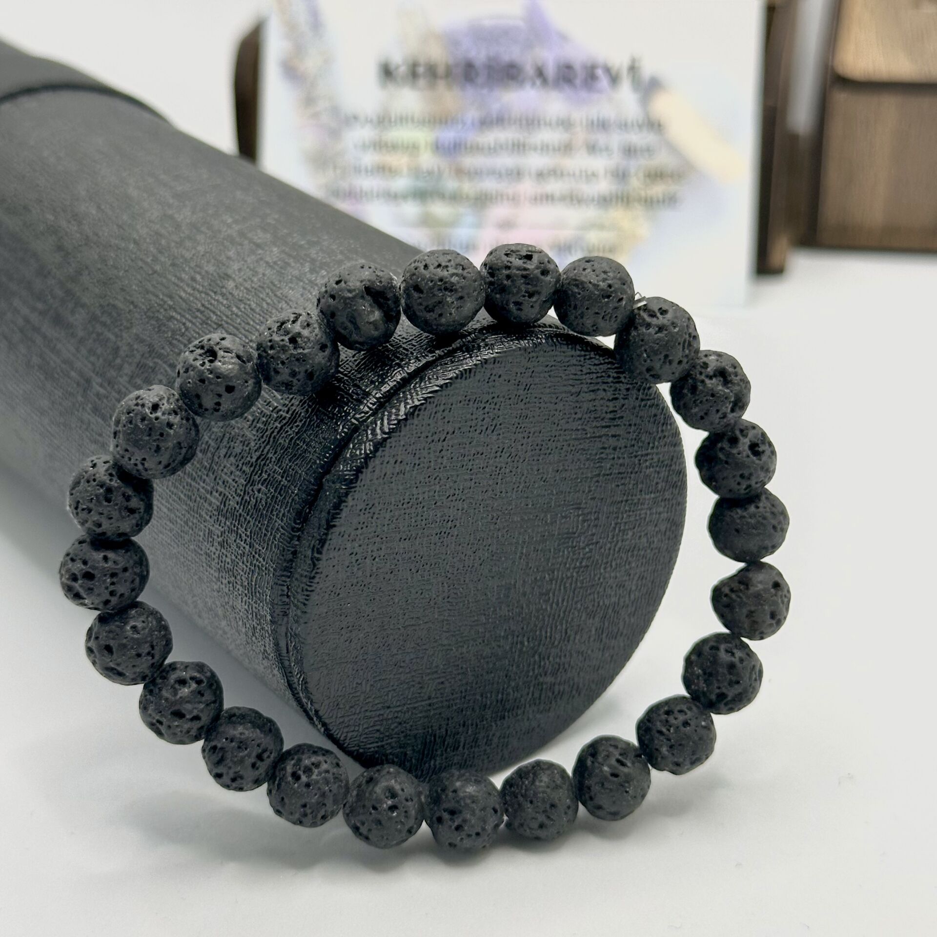 Lav taşı doğaltaş bileklik