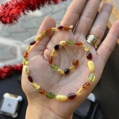 Damla Kehribar Bebek Kolyesi