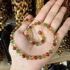 Damla Kehribar Bebek Kolyesi