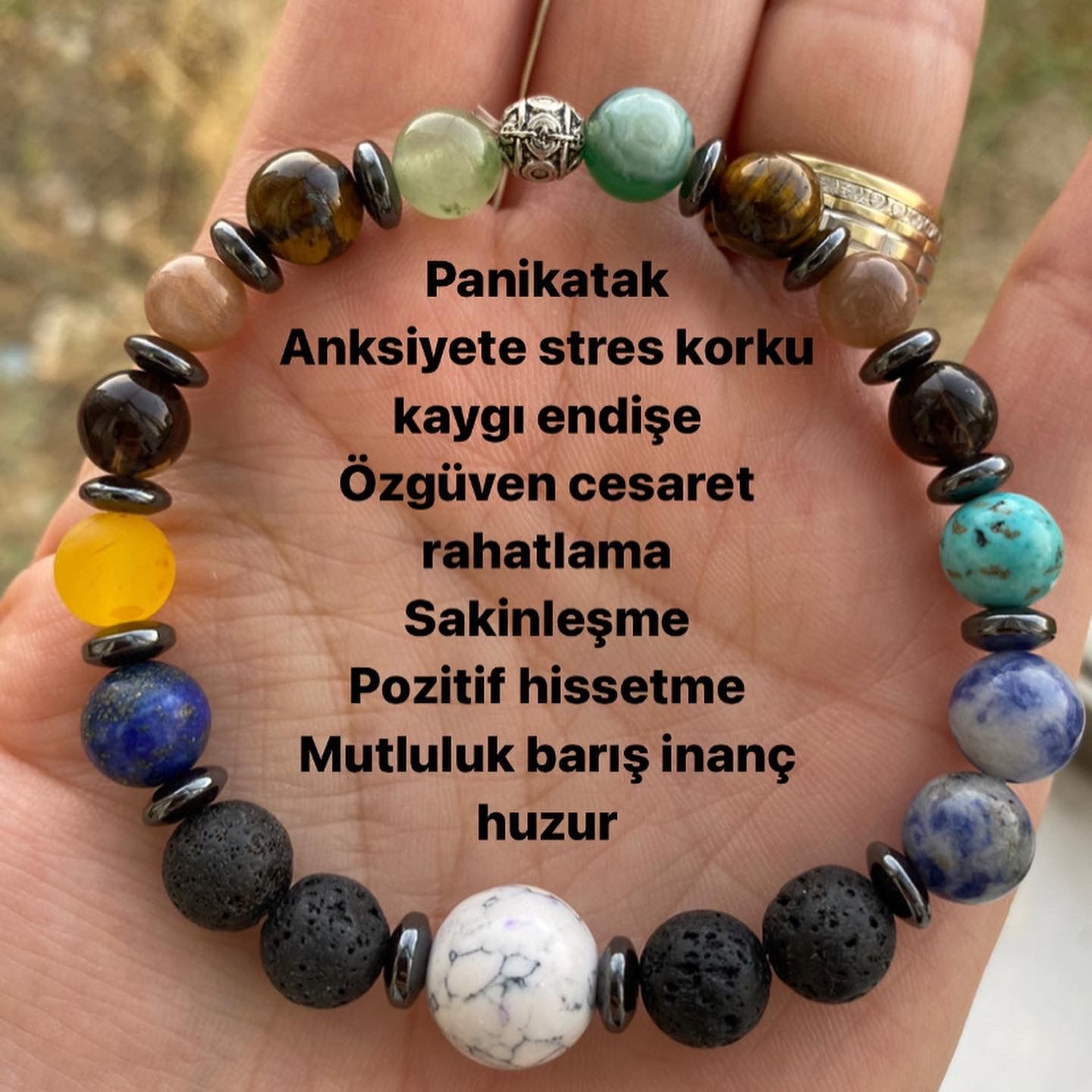 Panikatak Doğaltaş bileklik