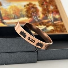 Bakır Bileklik  işlemeli Model