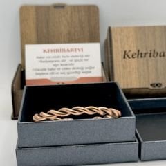BAKIR BİLEKLİK BURGU MODEL SAF BAKIR BİLEKLİK