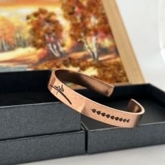 Bakır Bileklik Hiç Motifli Model