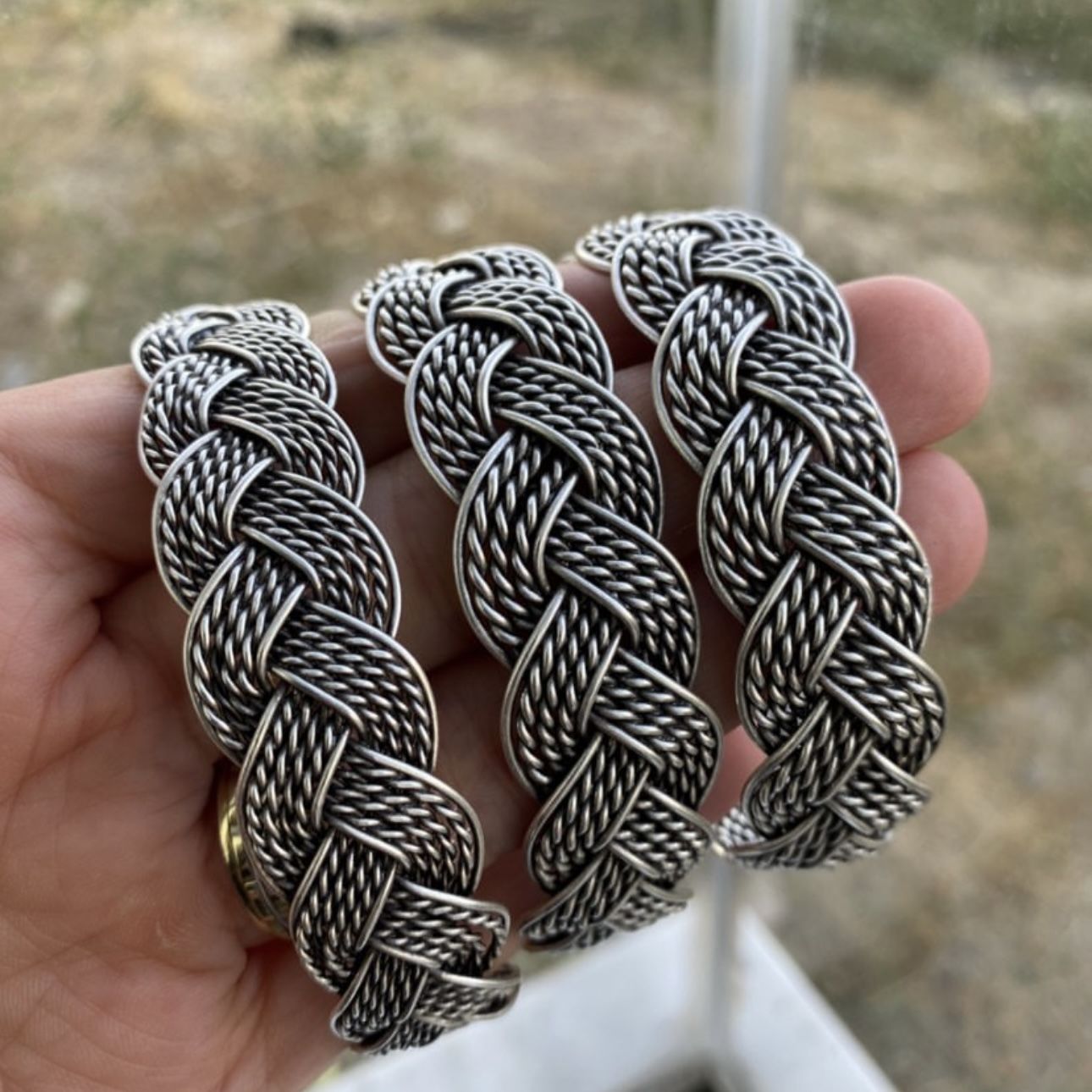 Bakır Bileklik Gümüş Kaplama Model