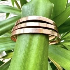 Bakır Bileklik İnce Düz Model