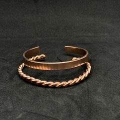 Bakır Bileklik Çift Kombinli Model