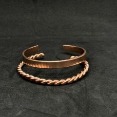 Bakır Bileklik Çift Kombinli Model