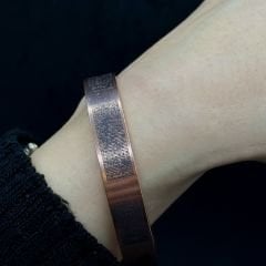 Bakır Bileklik Kufi Yazısı ( Nas Felak Ayetel Kürsi)