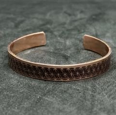 Bakır Bileklik Yaşam Çiçeği Model