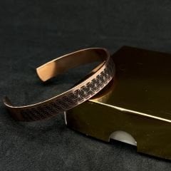 Bakır Bileklik Yaşam Çiçeği Model