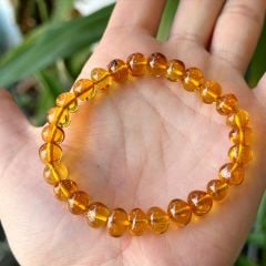 Damla kehribar yetişkin bileklik