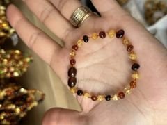 Damla Kehribar Bebek Bileklik