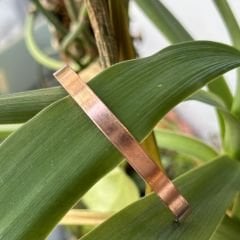 Bakır Bileklik İnce Düz Model