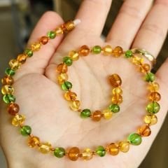 Damla Kehribar Bebek Kolyesi