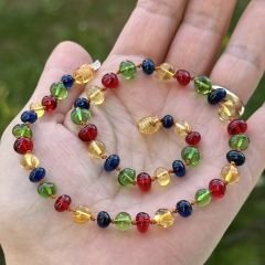 Damla Kehribar Bebek Kolyesi