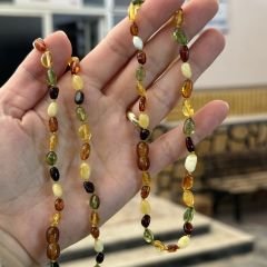 Damla Kehribar Bebek Kolyesi