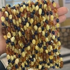 Kehribar kolye yeni model damla kehribar bebek kolyesi