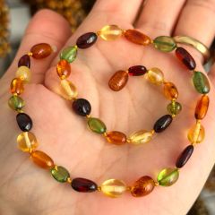 Damla Kehribar Bebek Kolyesi