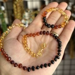 Damla kehribar bebek kolye bileklik takım kehribar kolye kehribar bileklik