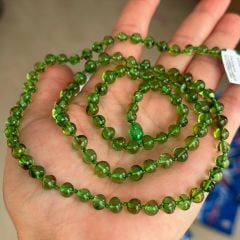 Damla Kehribar Yeşil Yetişkin Kolye