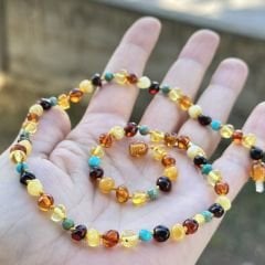 Damla Kehribar Yetişkin Kolye