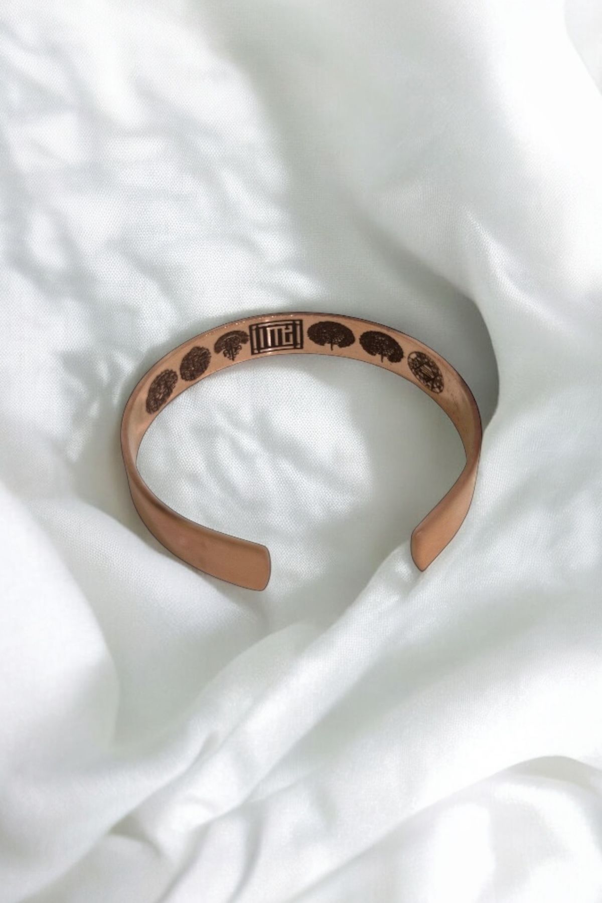 Bakır Bileklik 7 Dualı Model