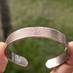 Bakır Bileklik  Cam Kırığı Model