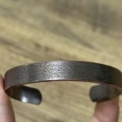 Bakır Bileklik 7 Dualı Model koyu renk